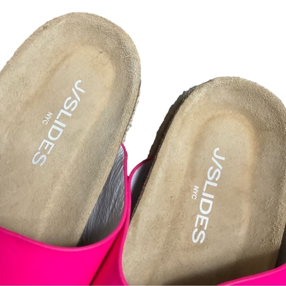 J Slides Women’s Pink Double Strap Sandals Size 8 EUC - Picture 14 of 14